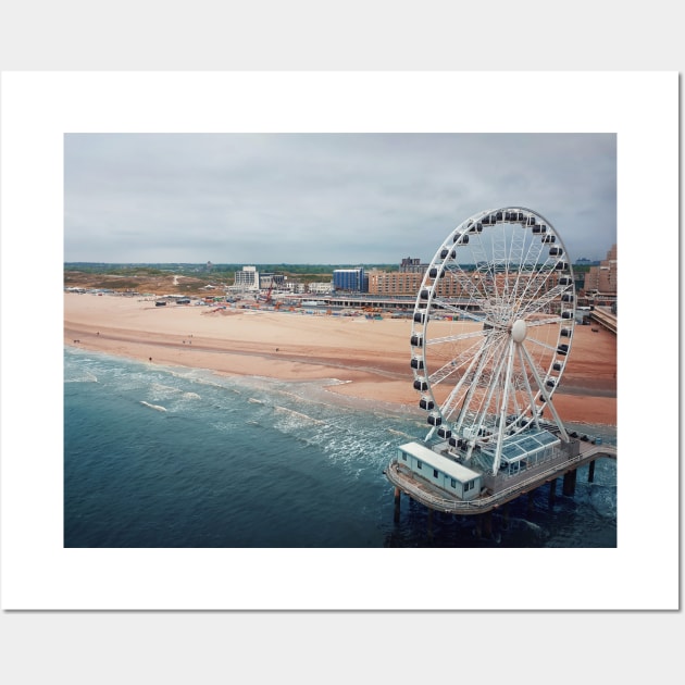 The Hague Ferris Wheel Wall Art by psychoshadow